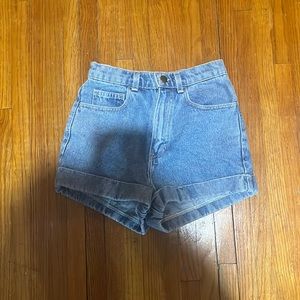 American Apparel High Waist Denim Short size 24